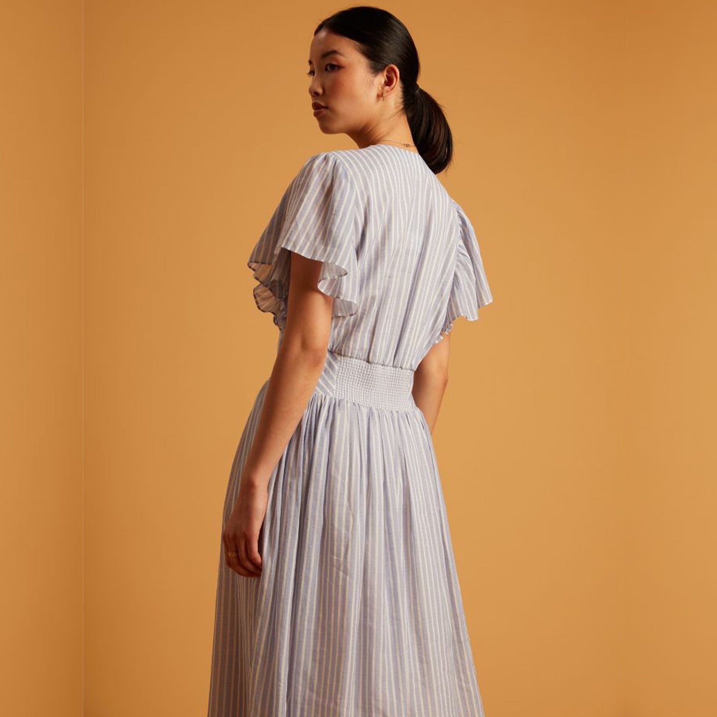 - Yael Dress - Azure/Ecru