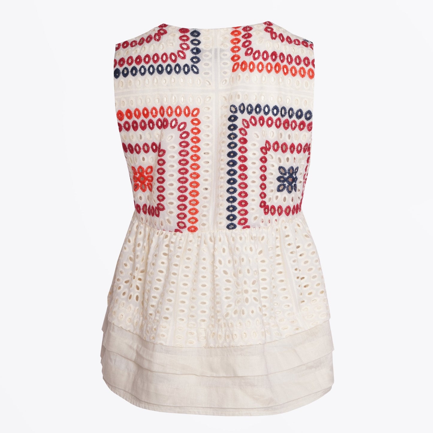 - Crochet Top - White/Multi