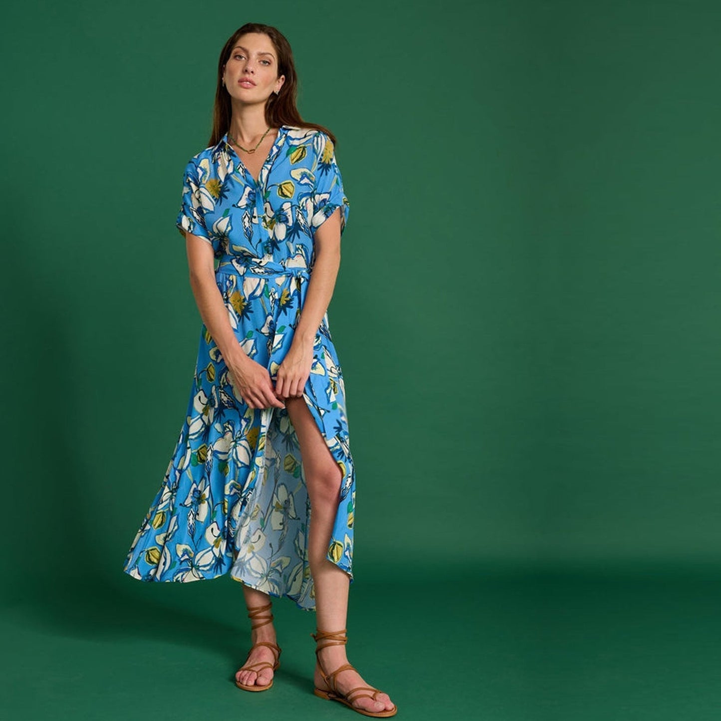 Lyn Dress - Lily Marina Blue