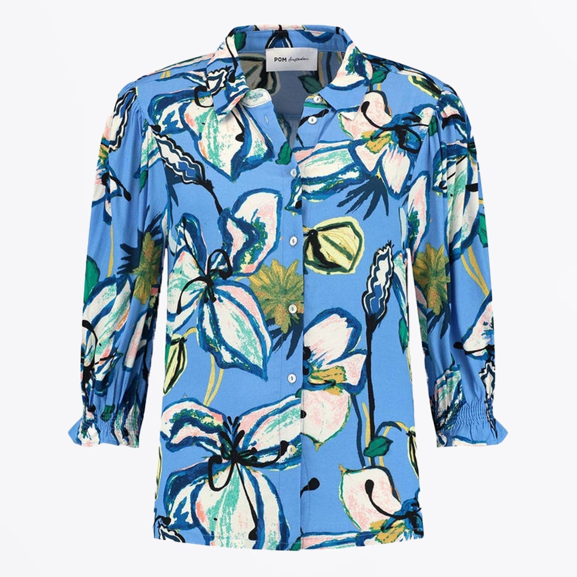Pom Lily Marina Blue Blouse