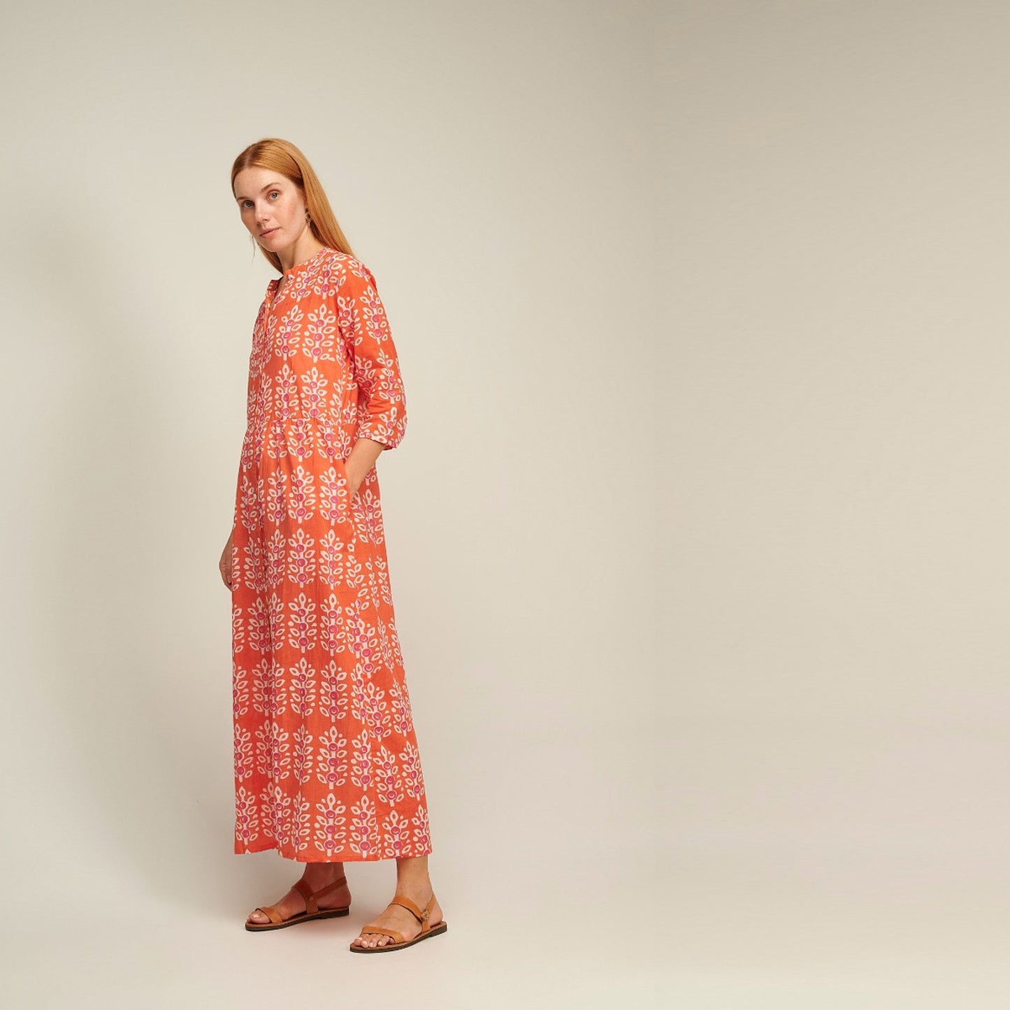 - Dorris Dress - Pottel Coral