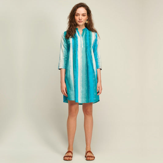 - Beverly Dress - Wave Aqua