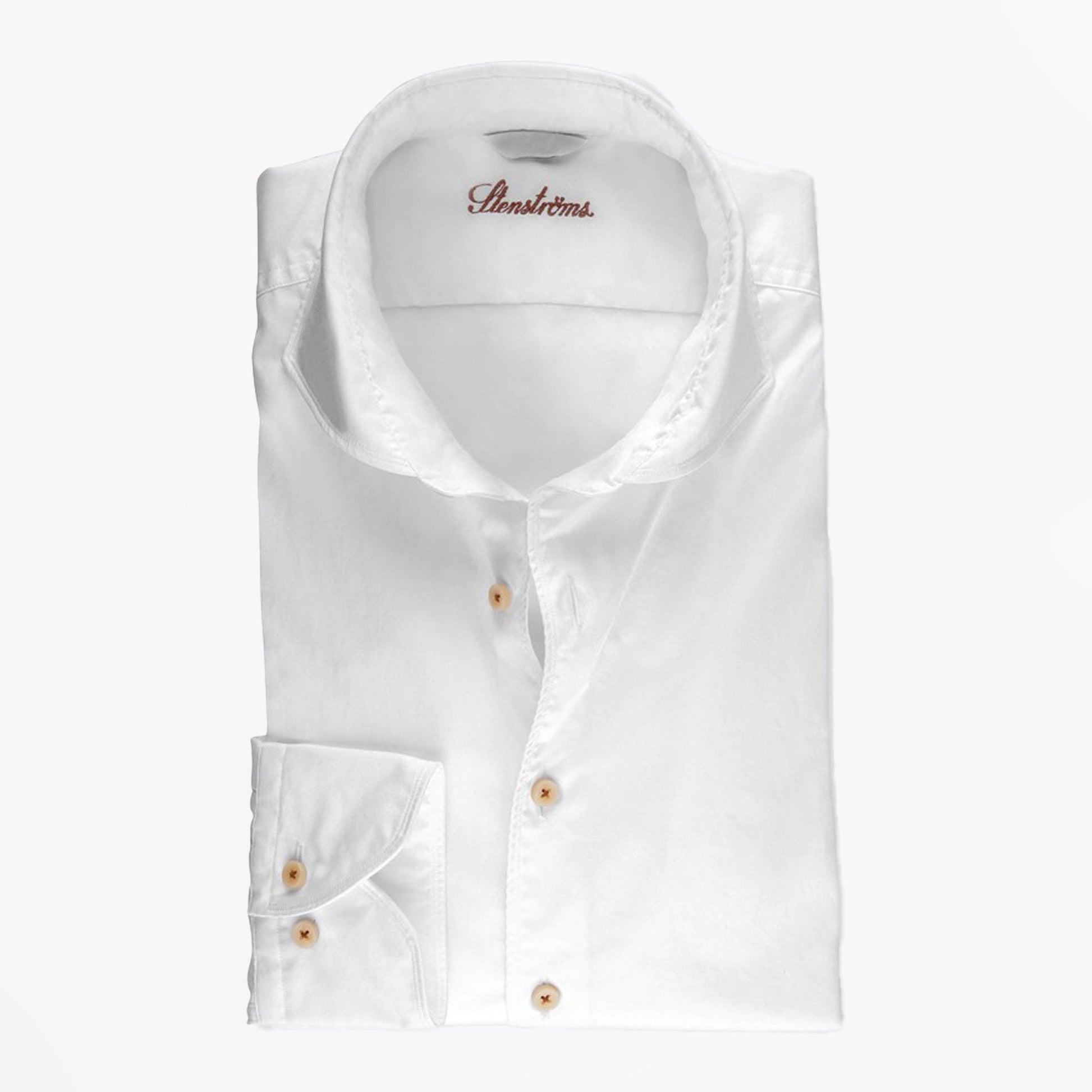 Stenstroms Fitted Body Shirt - White