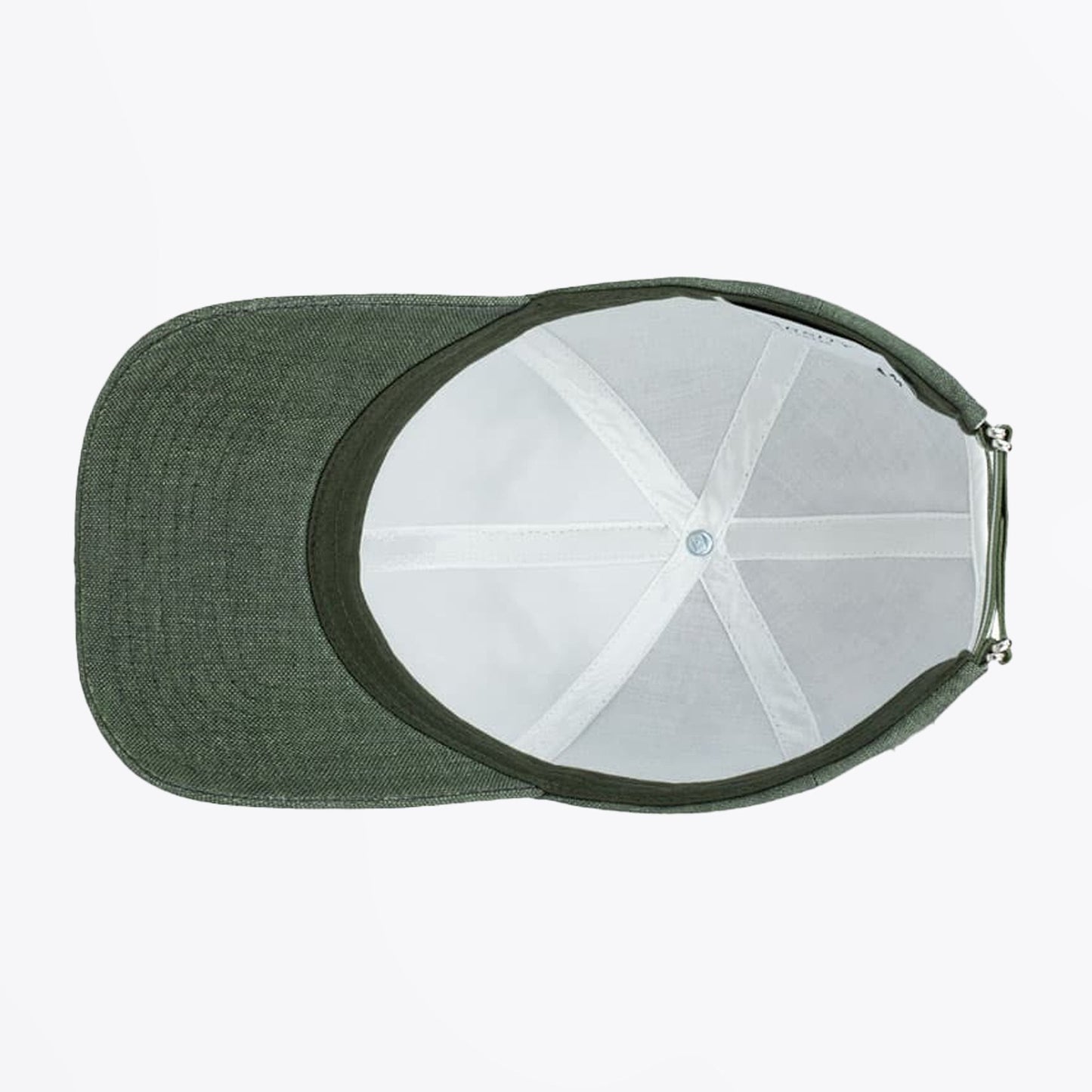 French Olive Linen Cap