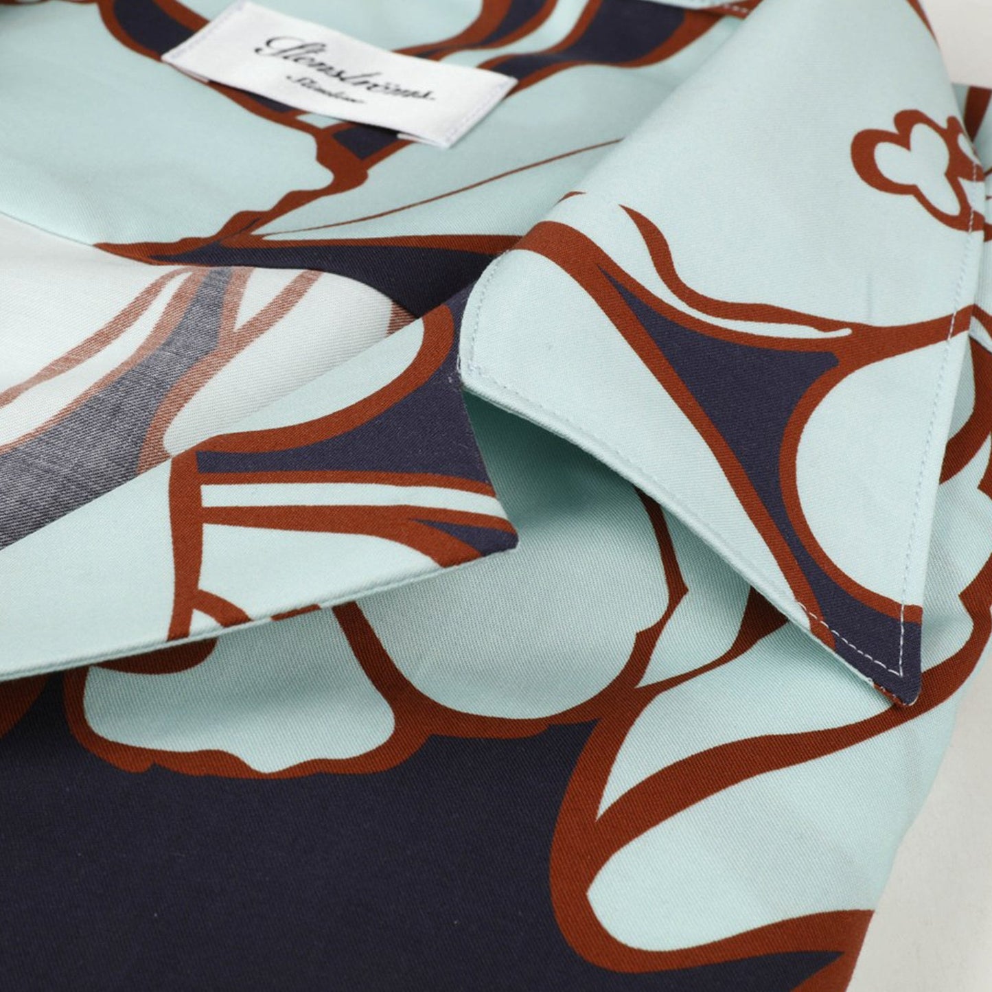 - Slimline Floral Shirt - Navy