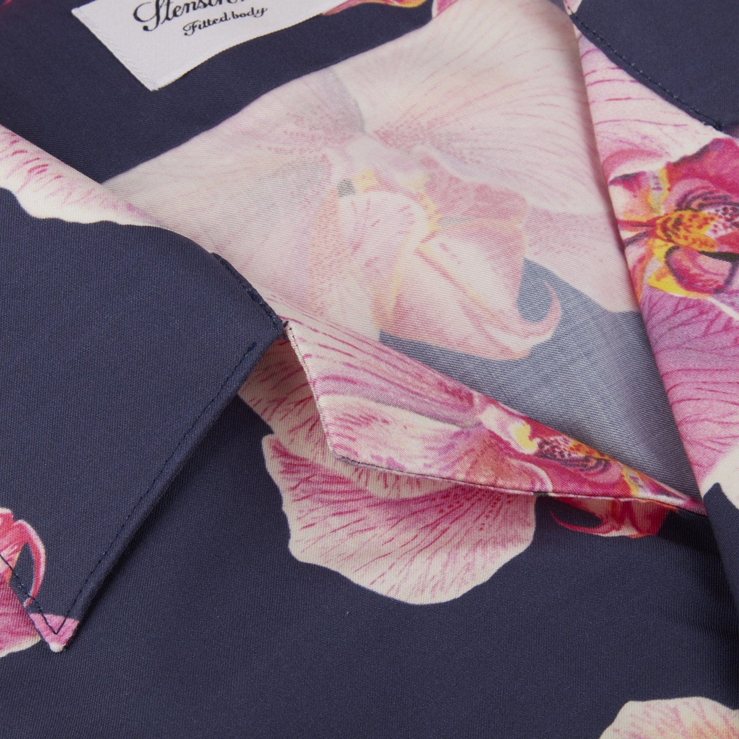 - Slimline Orchid Shirt - Navy