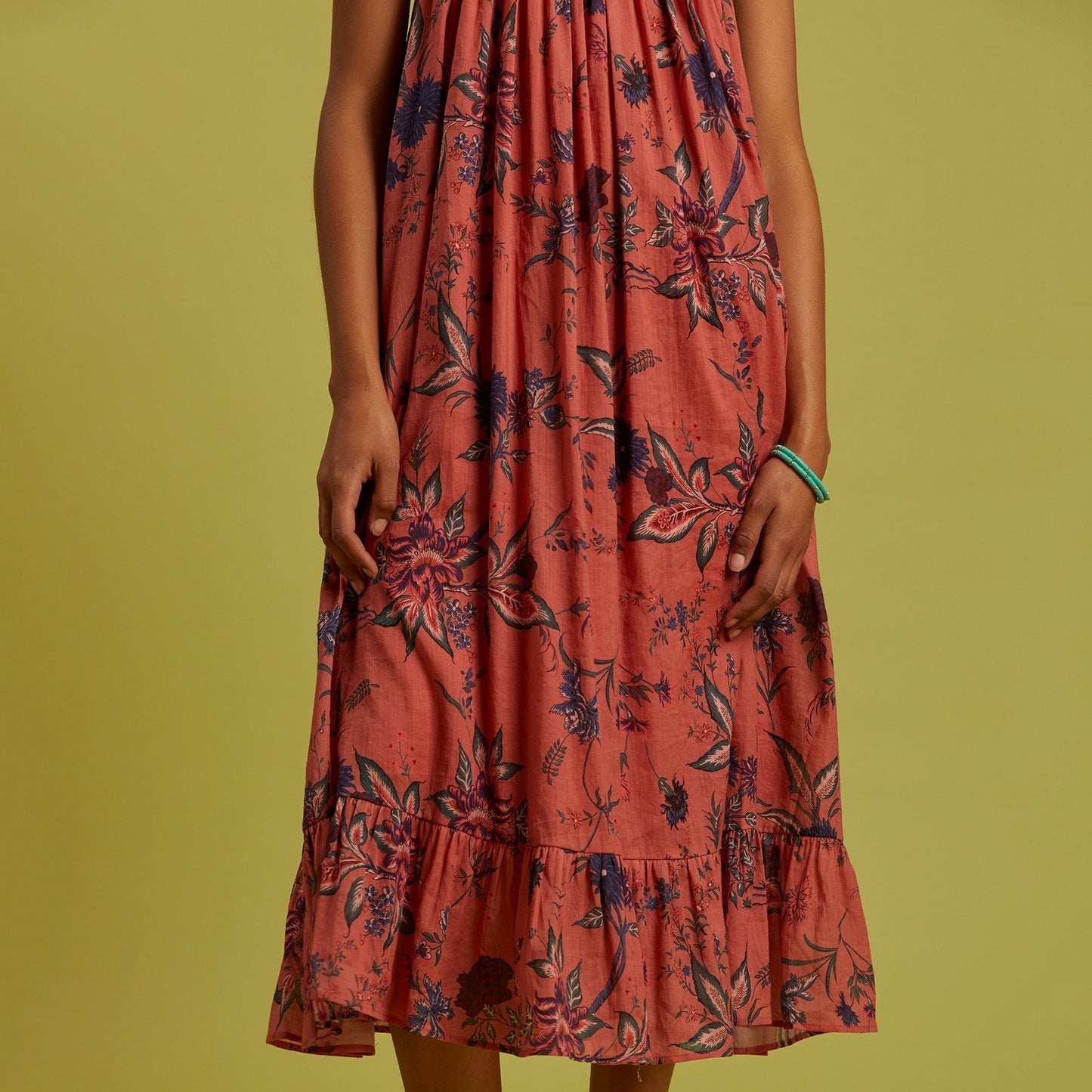 - Pacome - Floral Dress - Rosewood