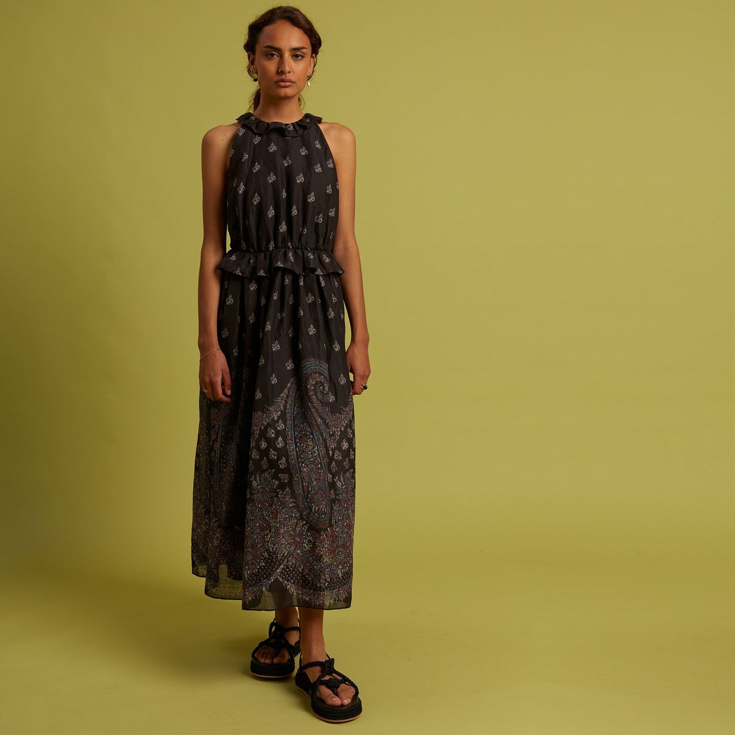 Neo - Paisley Dress - Black