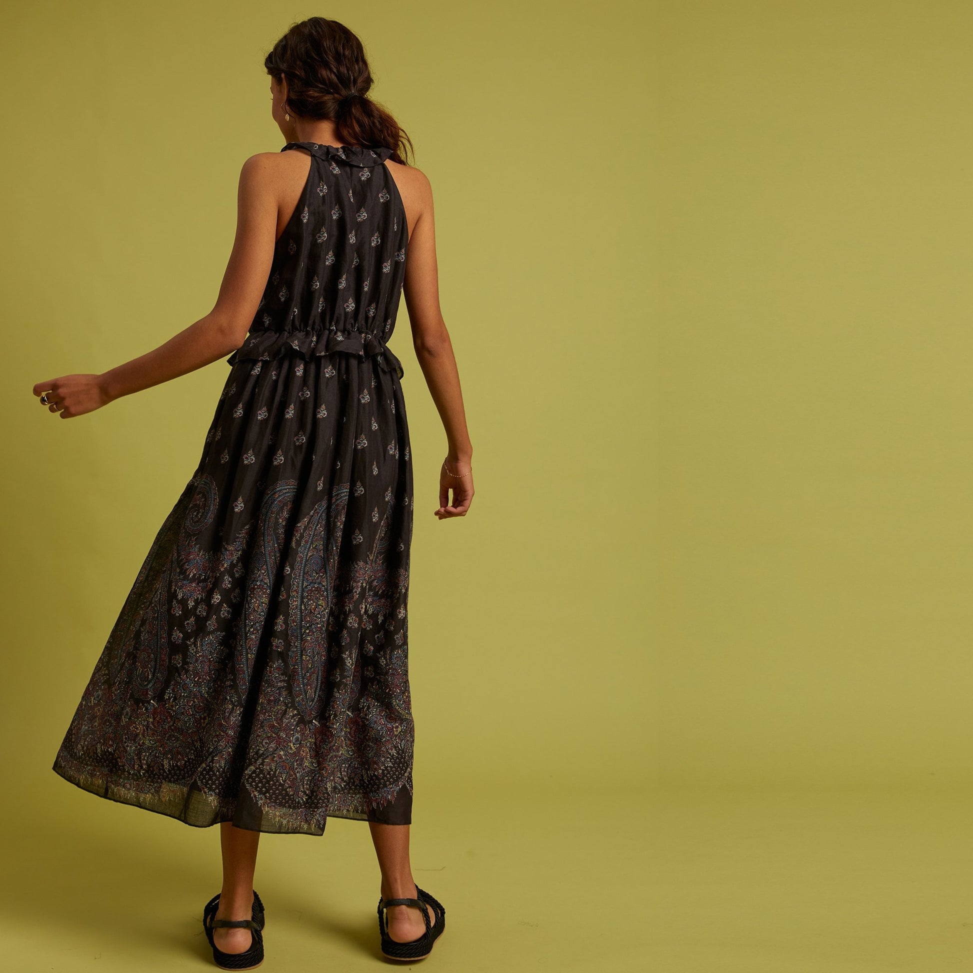 Idano Neo - Paisley Dress - Black