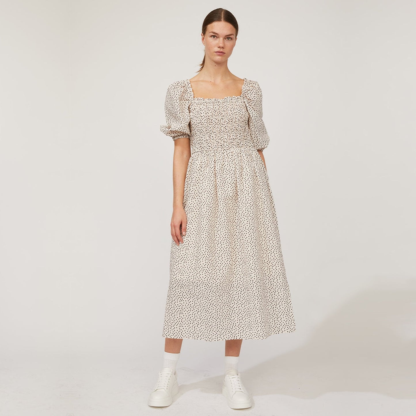 - Avi - Striped Dress - Off White