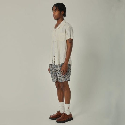 - Striped Seersucker Shirt - White