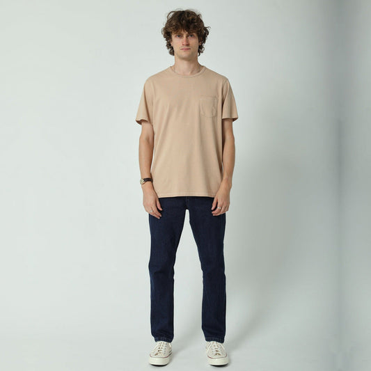 - Organic Garment Dye T-Shirt - Sand