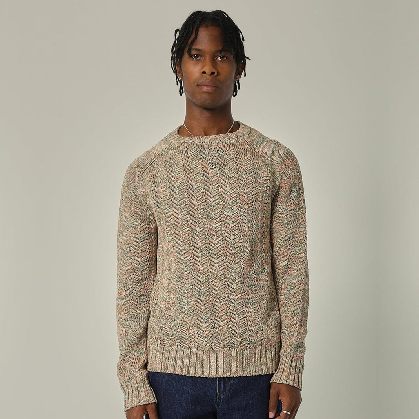 - Summer Swirl Crewneck - Natural