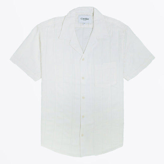 - Striped Seersucker Shirt - White