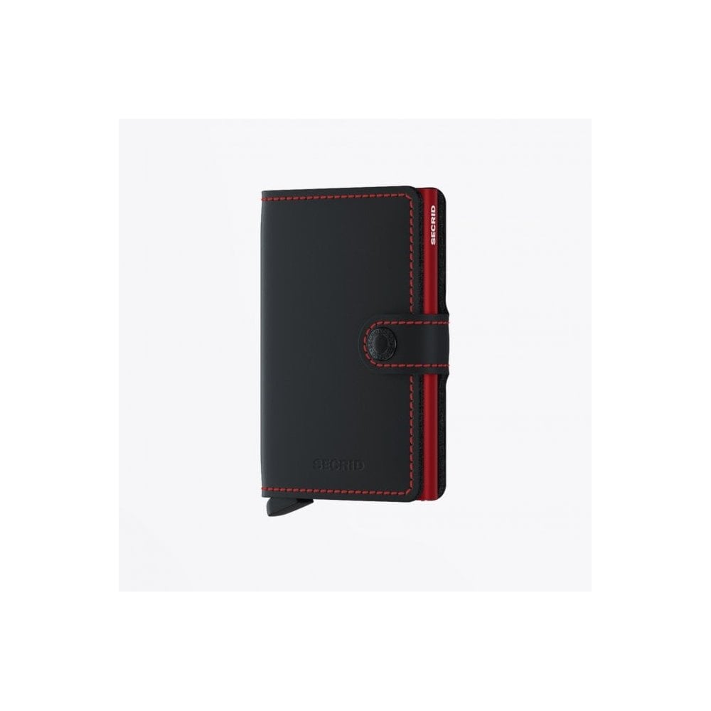 Secrid Miniwallet - Matte Black & Red