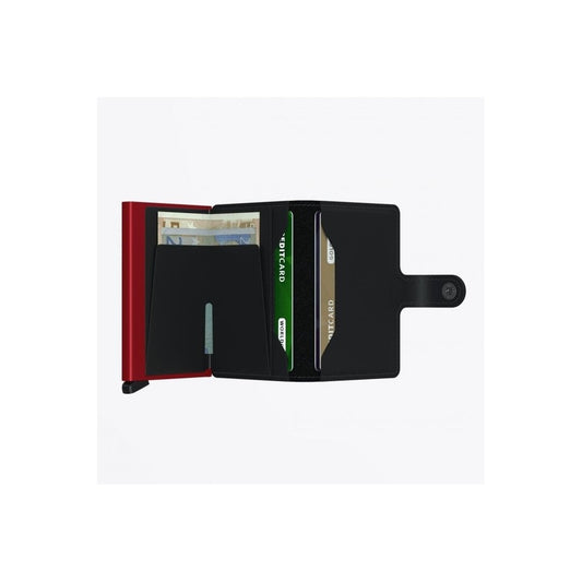 Miniwallet - Matte Black & Red
