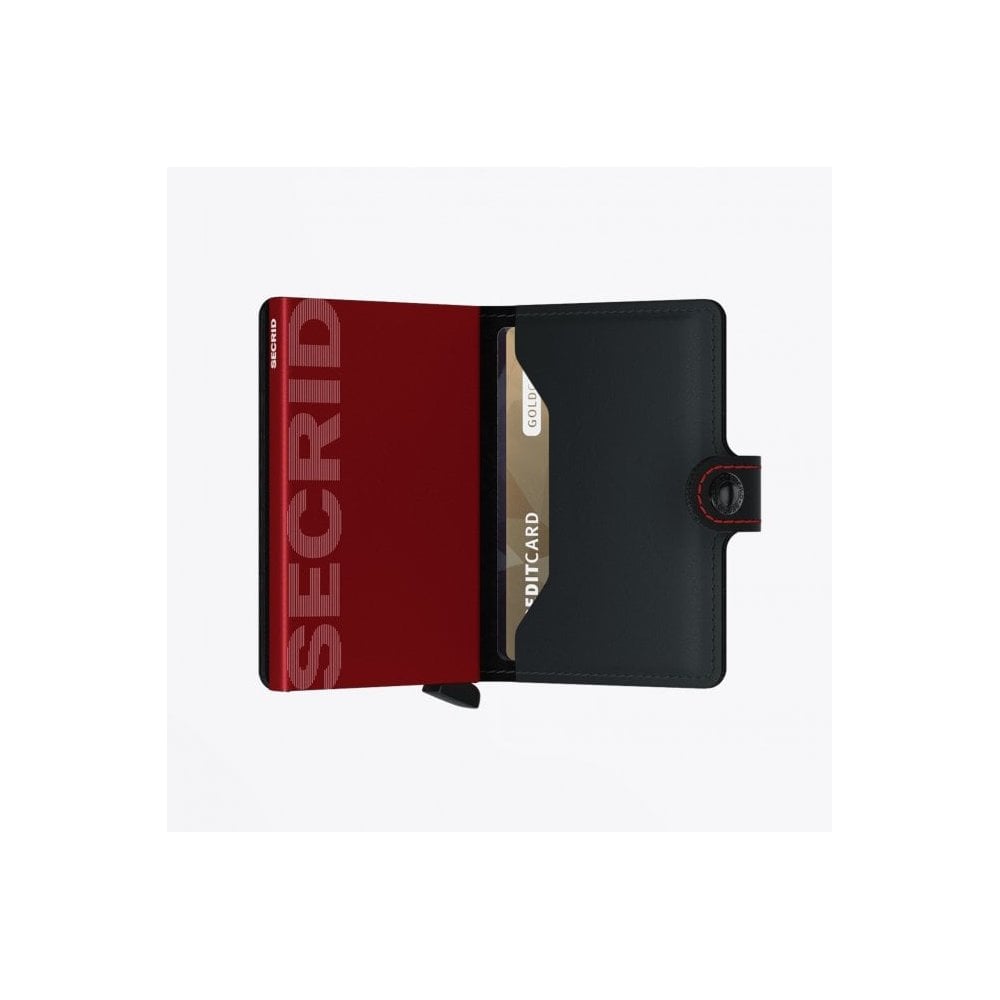 Miniwallet - Matte Black & Red