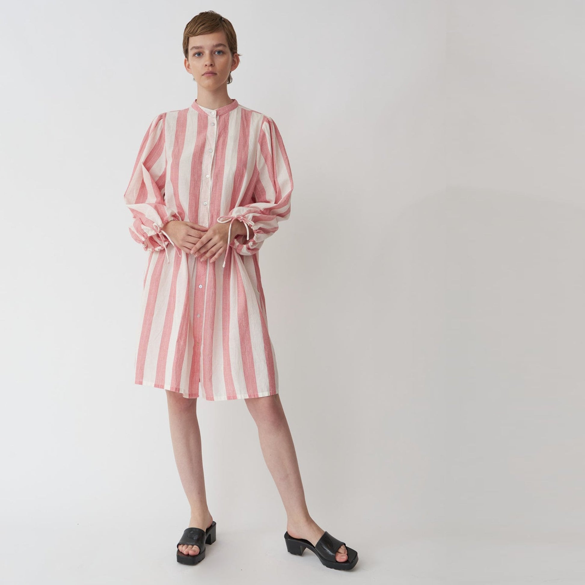 Stella Lara Dress - White/Red