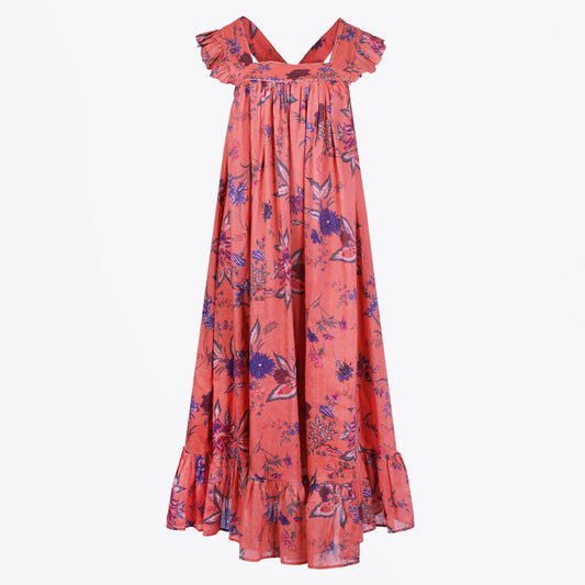 - Pacome - Floral Dress - Rosewood