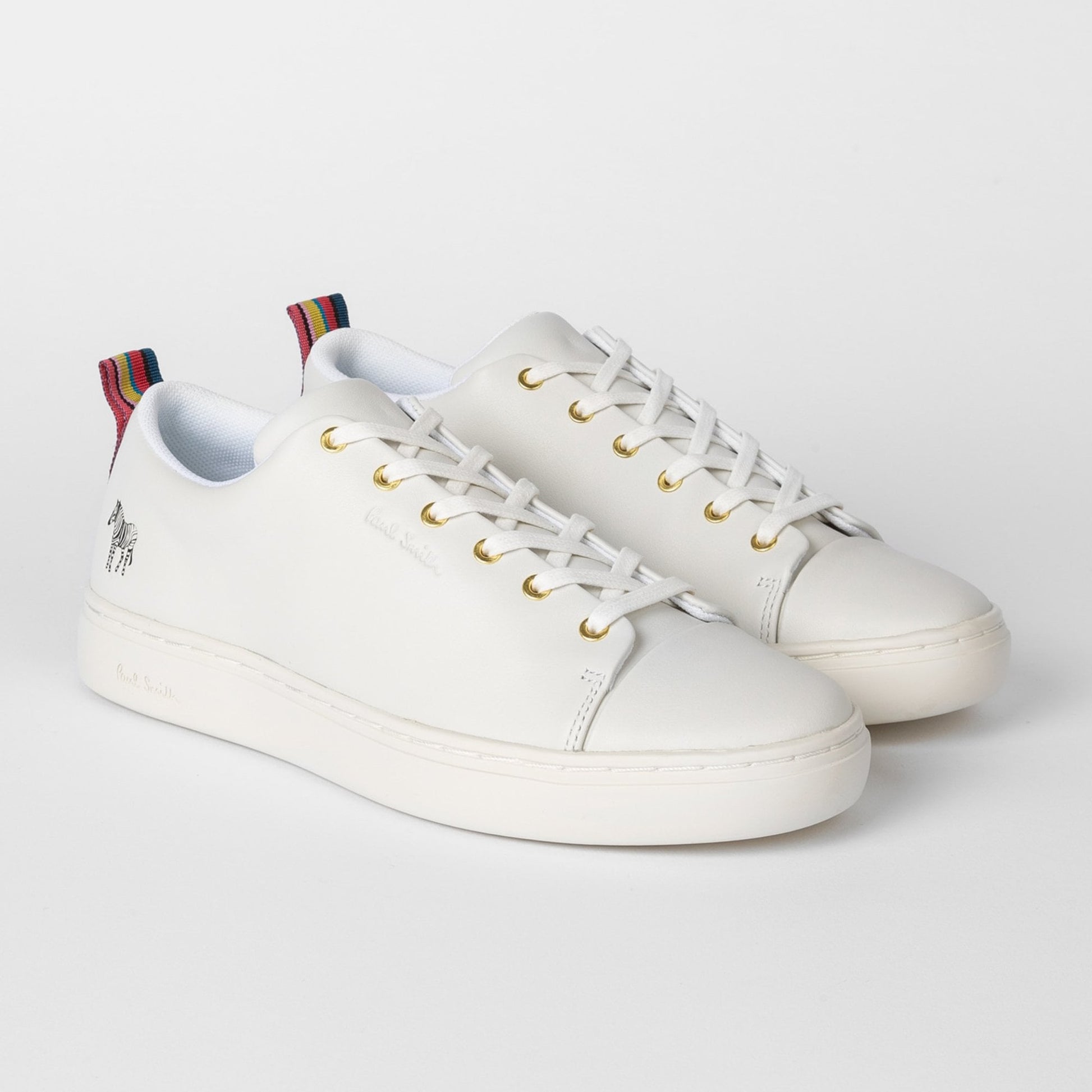 Paul - Lee - Leather Trainers - White