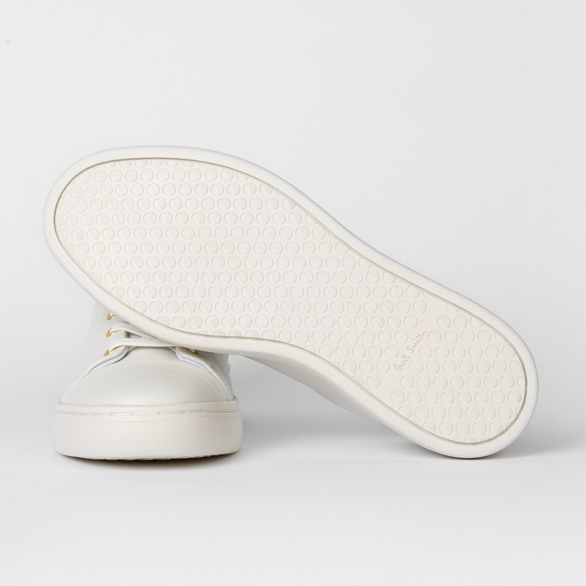Paul - Lee - Leather Trainers - White