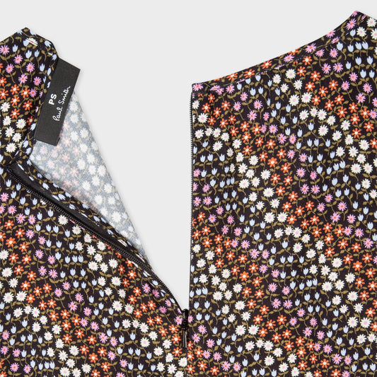 - Summer Flowers Print Dress - Multi