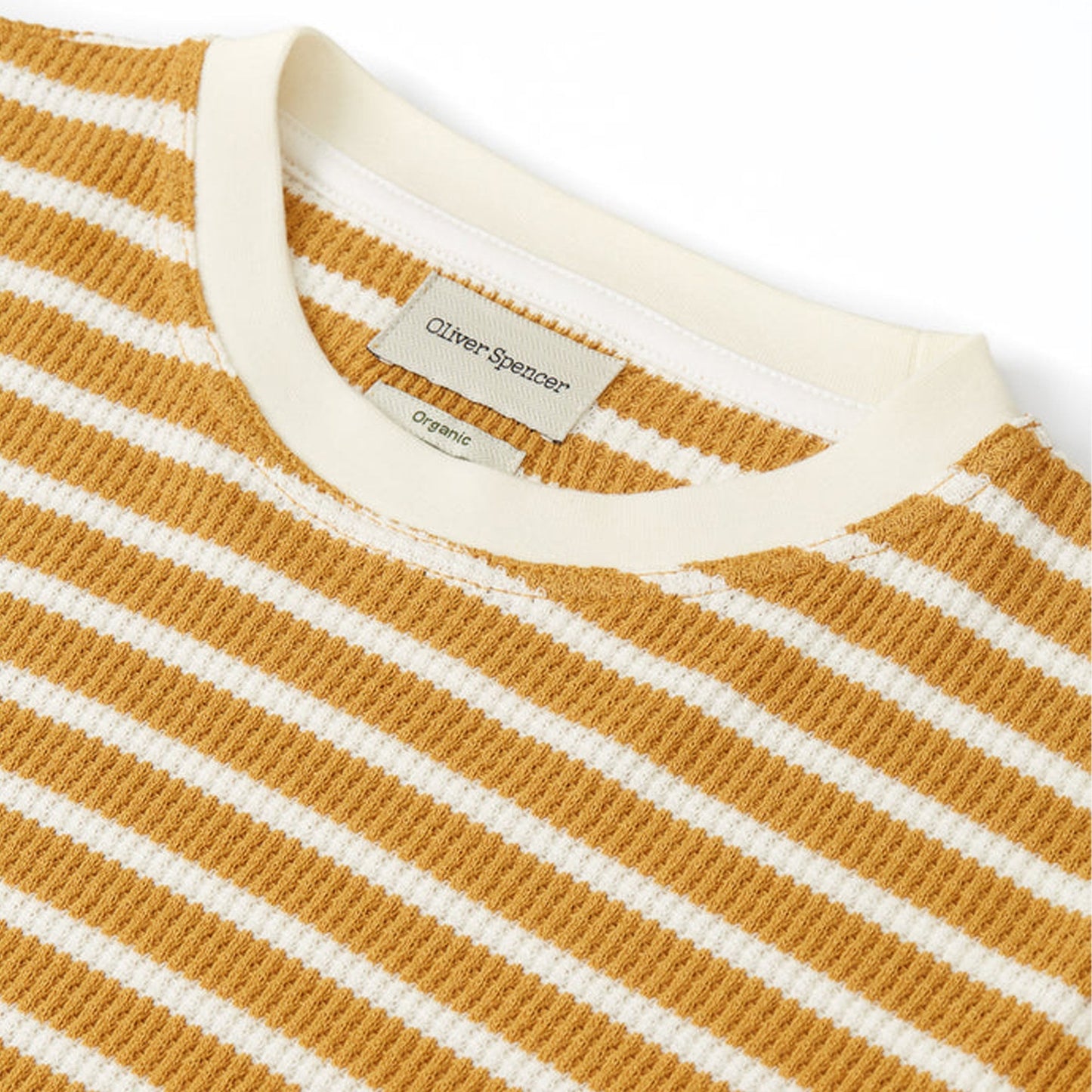 - Duport Long Sleeve T-Shirt - Ochre/Cream