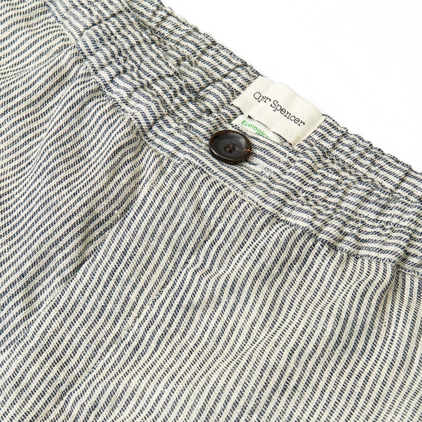 - Osbourne Clement Striped Shorts - Chambray Blue