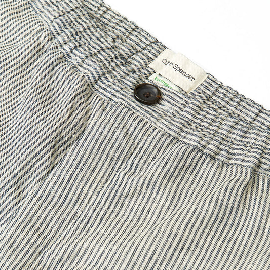 - Osbourne Clement Striped Shorts - Chambray Blue