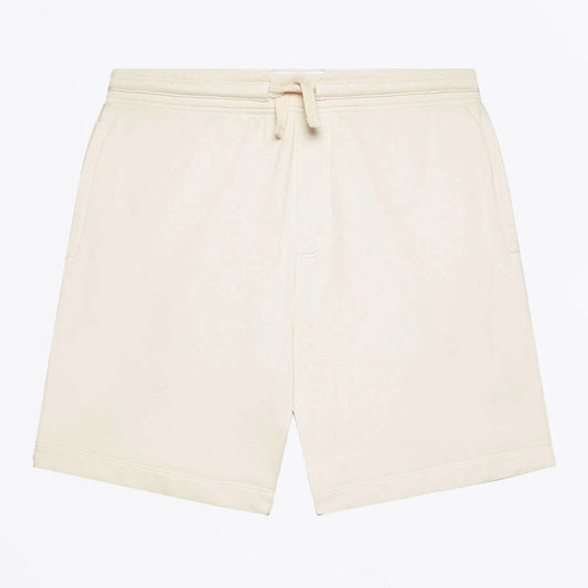 - Organic Cotton Loopback Sweat Shorts - Ecru