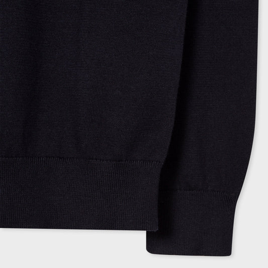 - Zebra Badge Pullover - Dark Navy