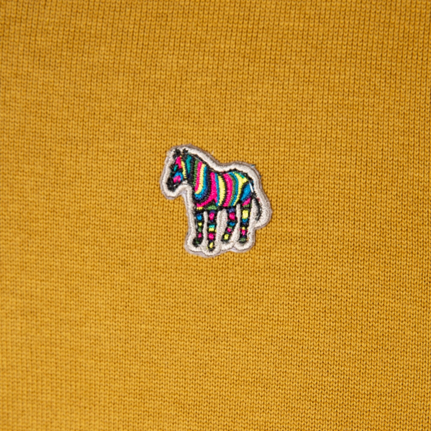 Zebra Badge Pullover - Ochre Yellow
