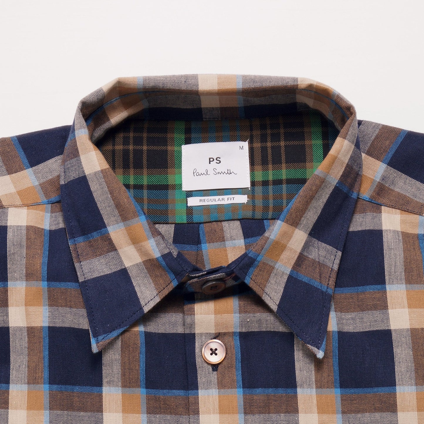 - Regular Fit Check Shirt - Navy