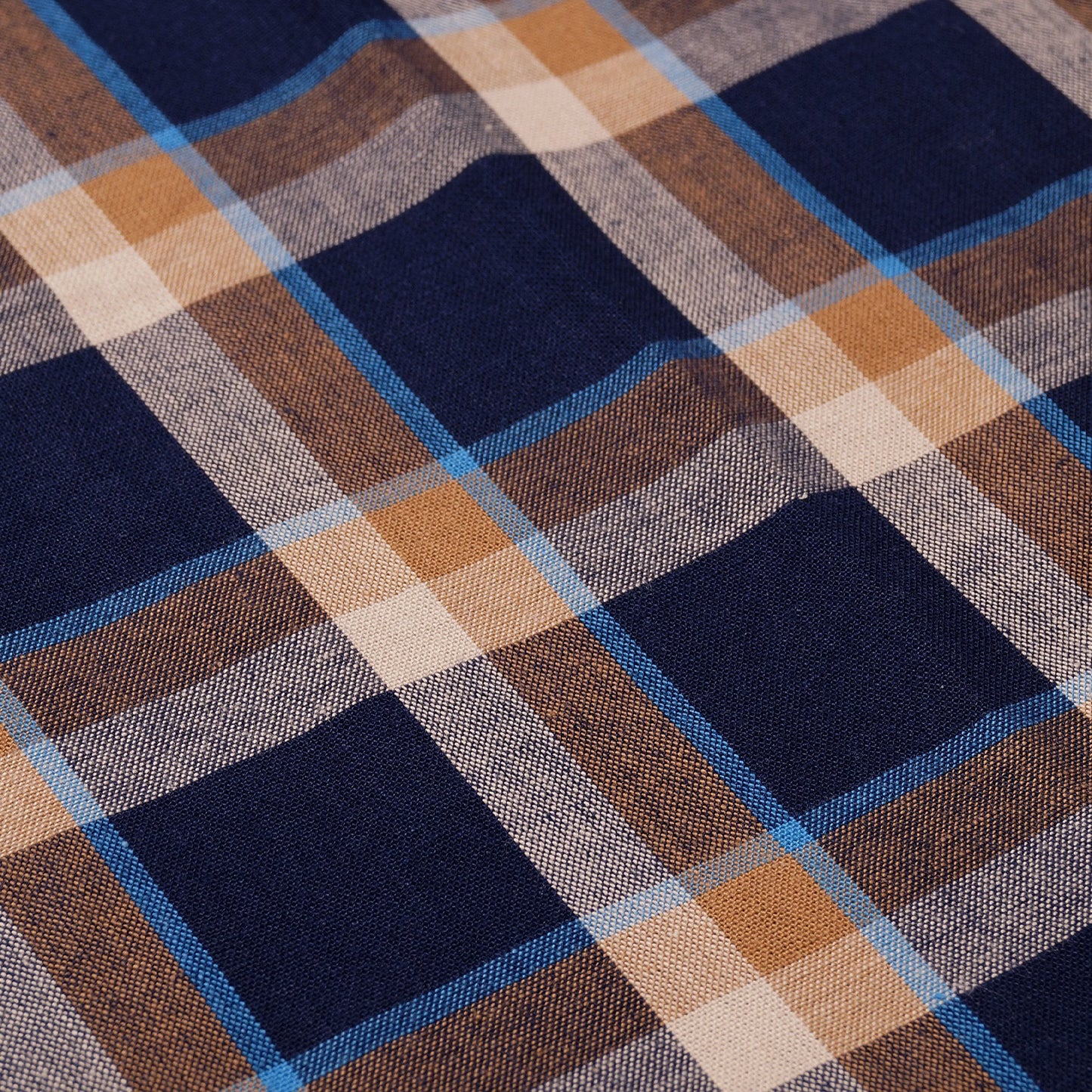 - Regular Fit Check Shirt - Navy