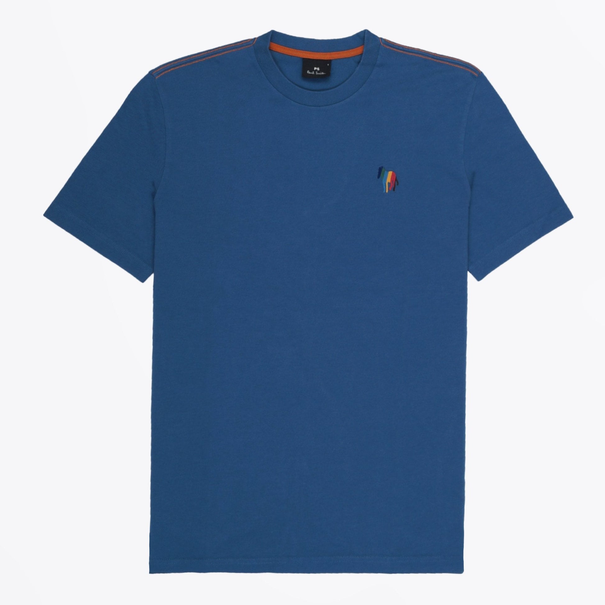 Paul Zebra Emblem T-Shirt - Blue
