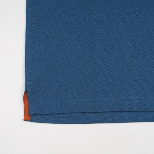 - Zebra Emblem Polo Shirt - Blue