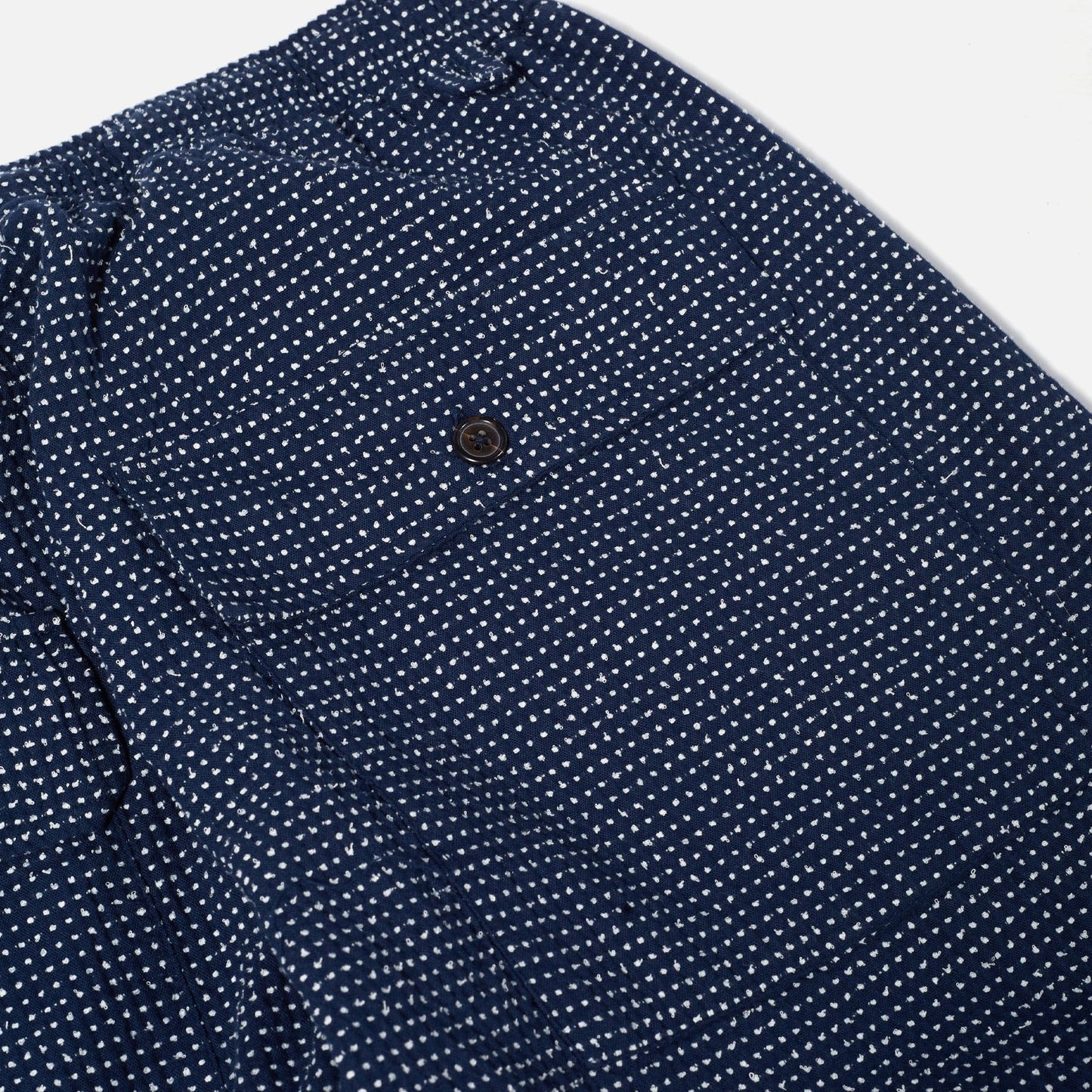 - Cactus Weave Braga Trousers - Navy