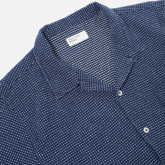 - Cactus Weave Road Shirt - Navy