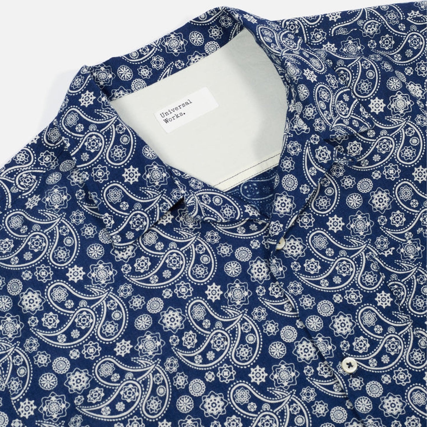Japanese Paisley Camp Shirt - Indigo
