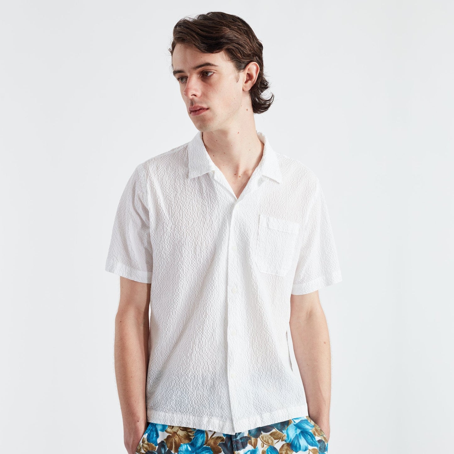 - Seersucker Road Shirt - White