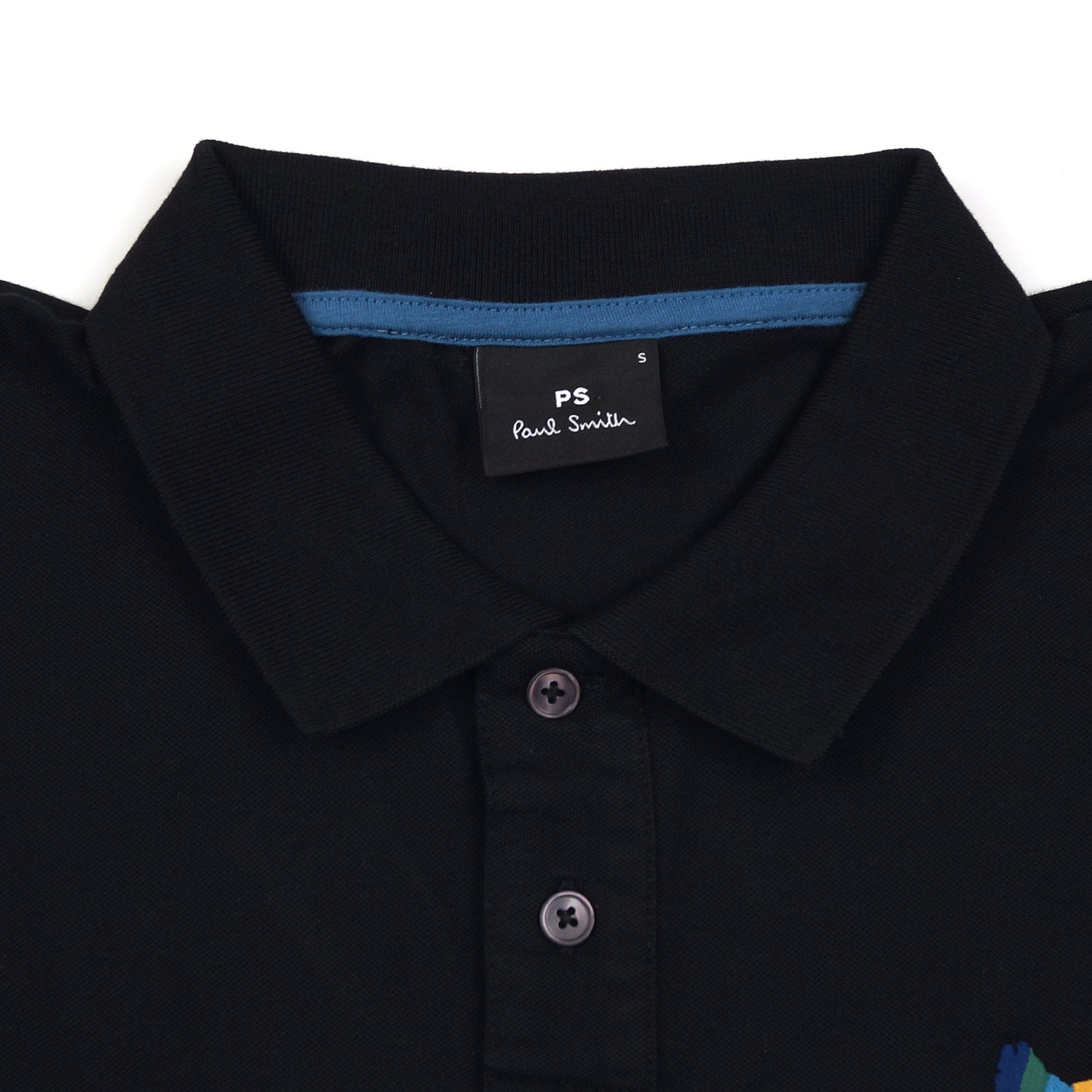 Paul Zebra Emblem Polo Shirt - Black