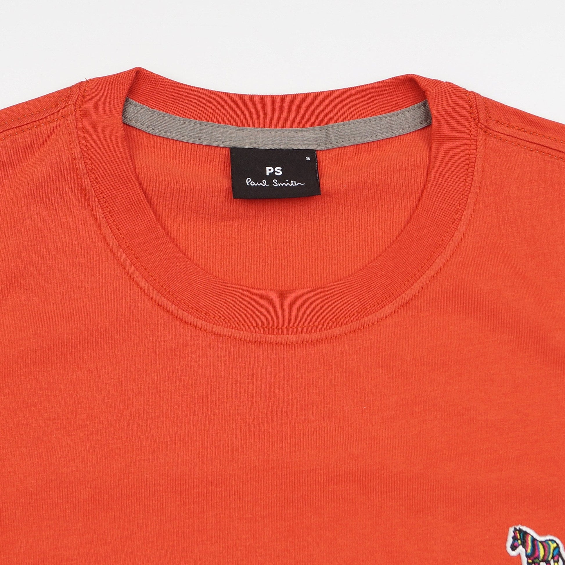 Paul Zebra Badge T-Shirt - Orange
