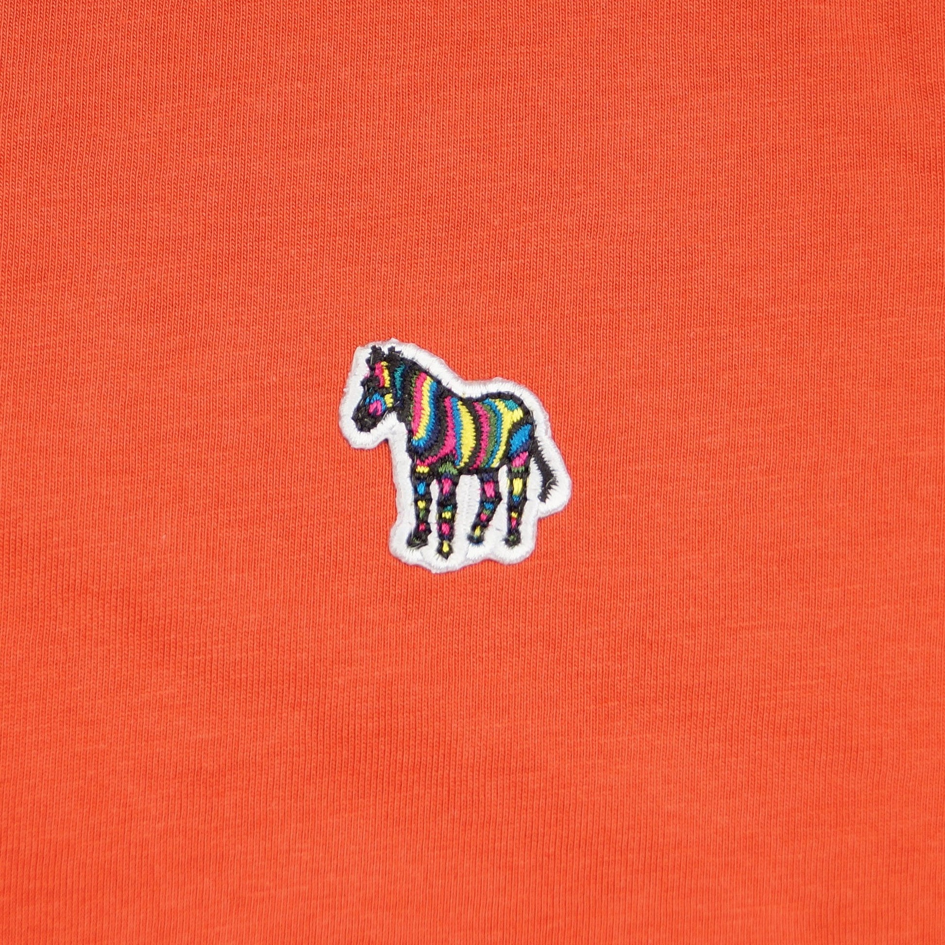 Paul Zebra Badge T-Shirt - Orange