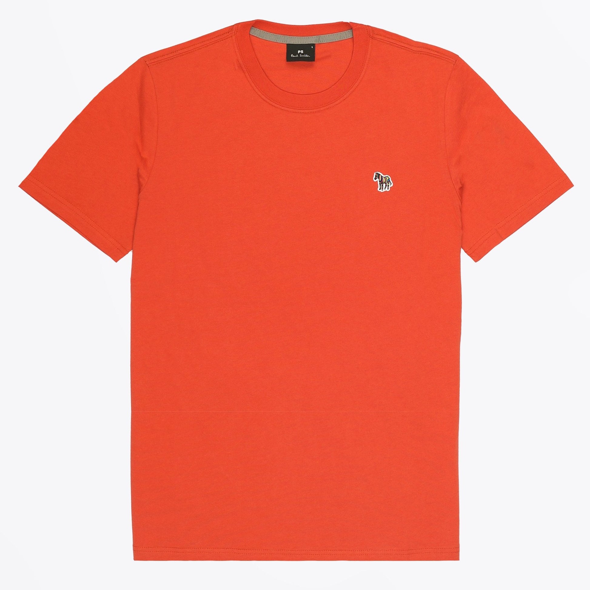 Paul Zebra Badge T-Shirt - Orange
