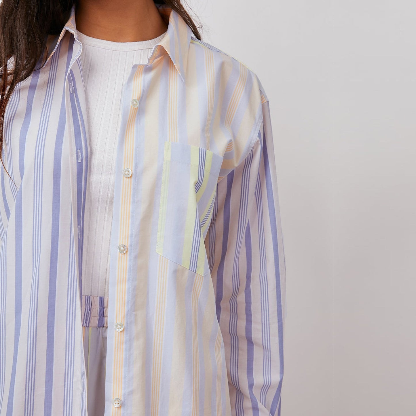 - Arlo Shirt - Citrus Mixed Stripe