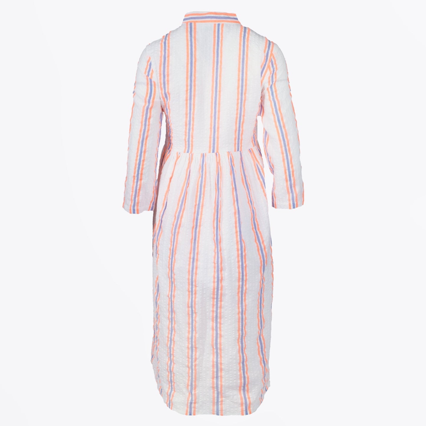 - Stardust Neon Stripe Dress - White