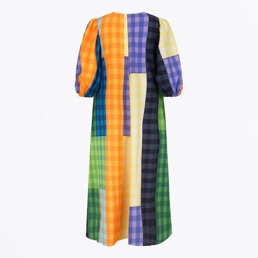 Mavelin Structure Stretch Dress - Picnic Check