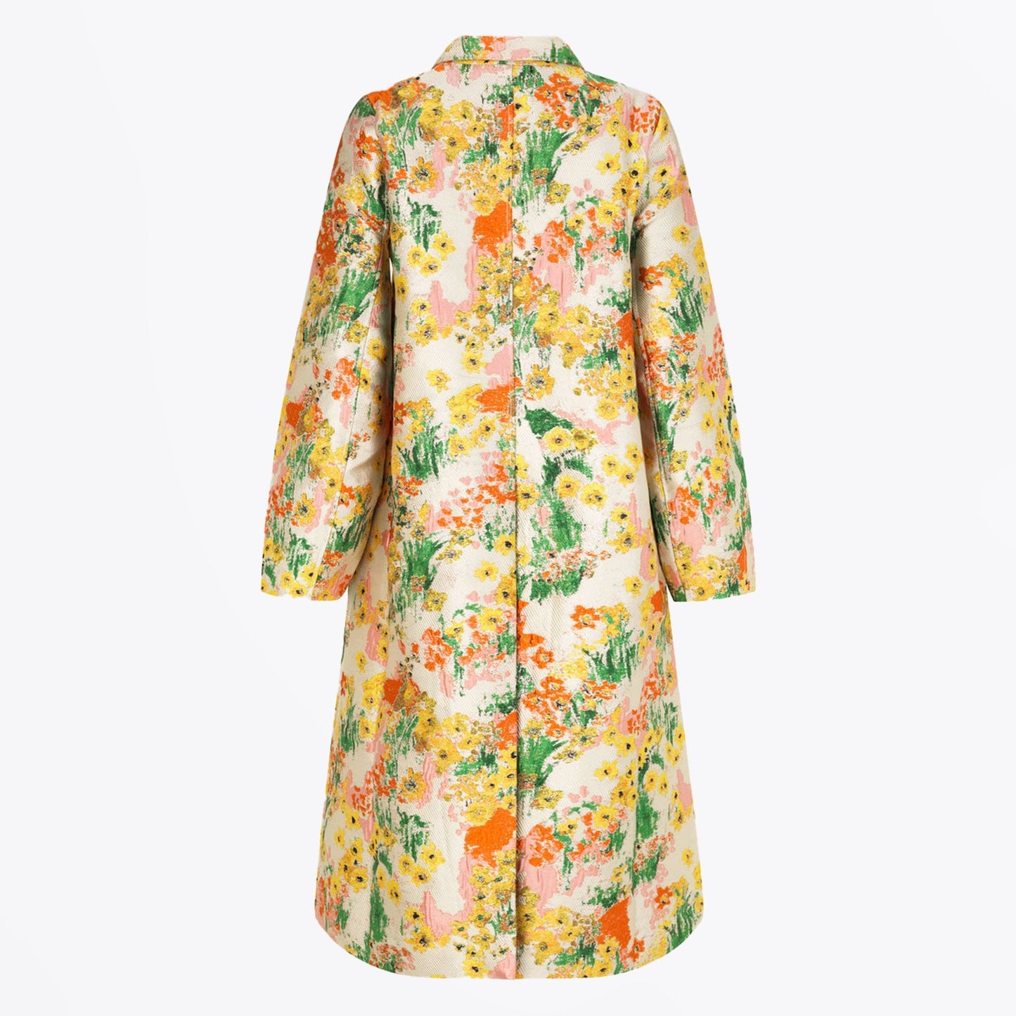 - Cornelia Jacquard Woven Coat - Artist Canvas Daytime