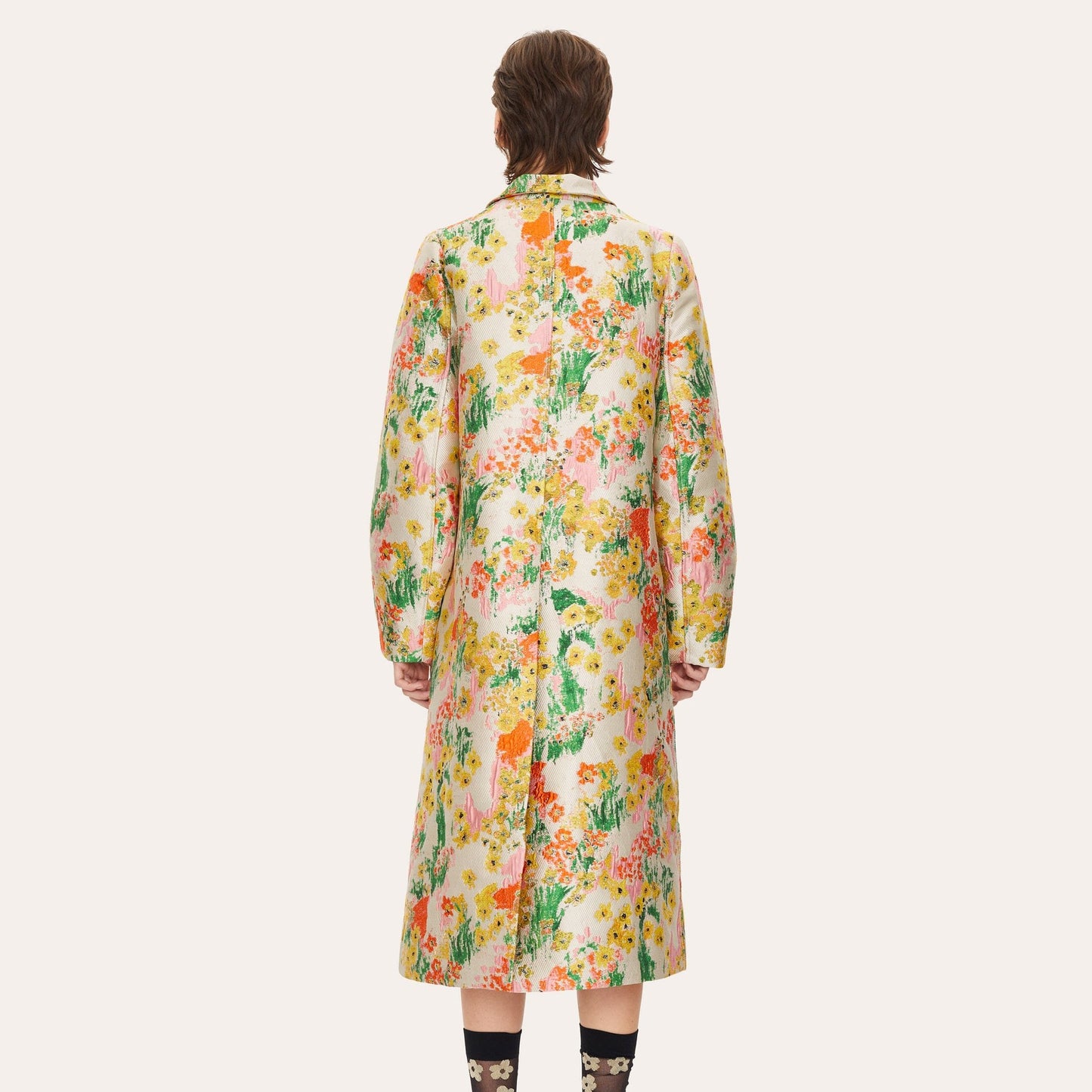 - Cornelia Jacquard Woven Coat - Artist Canvas Daytime