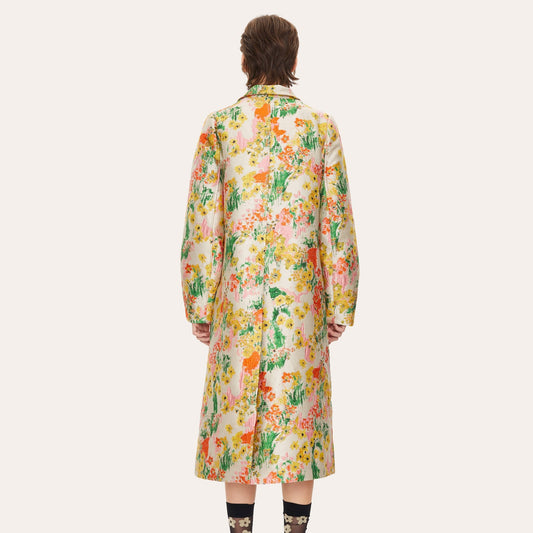 - Cornelia Jacquard Woven Coat - Artist Canvas Daytime